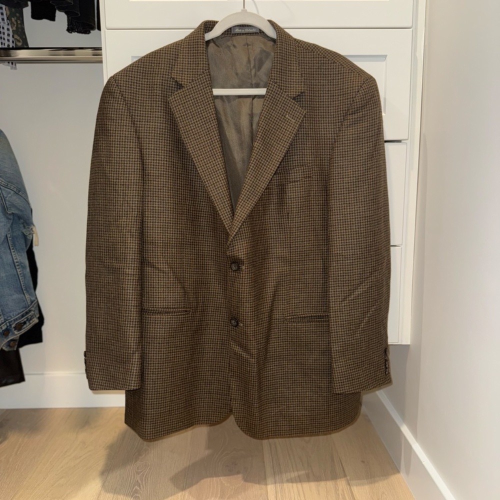 Vintage Oscar de la Renta Houndstooth Oversized Blazer